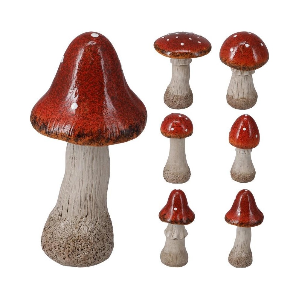FUNGO RESINA ROSSO 7X7X17 3 ASSORTITI